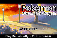 Pokemon - The Leola Project - Summer (beta 1) Title Screen